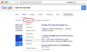 Screen shot of a Google search box