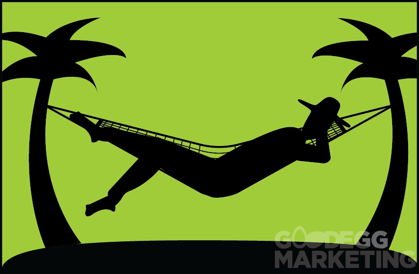Person in hammock